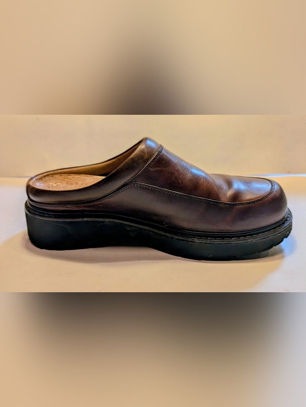 Johnson & Murphy Leather Mules/Clogs Men's 9